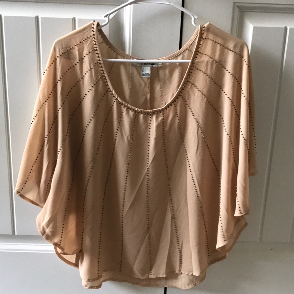 Blush beaded top